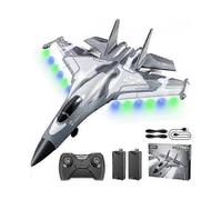 RC Plane 2.4GHz 4 Channel RC Plane Fighter Toy, Easy to Fly Gift for Adults, Beginners and Advanced Kids, 6-Axis Gyroscope and 2 Batteries
