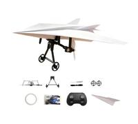 RC Plane Kit - ABS, Remote Control Paper Airplane Launcher, Foldable Flying Toy | Electric Aircraft Model With 2.4G Controller For Birthday Holiday Party Home Yard Park Garden Indoor Outdoor School