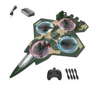 RC Plane, Remote Control Airplane, 2.4GHz Aerobatic Aircraft 8.07x5.12x1.77 inches, One-Key Stunt Roll, Lightweight Durable Foam Build, Outdoor Flying Toy for Yard, Park, Playground, Beginners