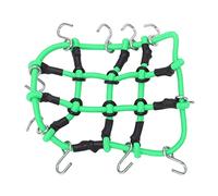 RC Portaequipajes Red Elástica Durable Gancho Equipado Solución de Almacenamiento Seguro para Jimny Control Remoto Accesorio de Auto Goma Acero Inoxidable 65x84mm 15g (Green)