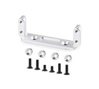RC Reemplazar Accesorios para Axial para Capra para Vanquish F9 para SCX10 III 4WD 1/10 Soporte Servo Aluminio Soporte Servo RC para Rock Crawler para Buggy Eje Portal(Silver)