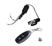 RC Reemplazar Accesorios para FMS para Fcx24 K5 1/24 RC Mejora Coche Piezas Parachoques Delantero Modificado Cabrestante Control Remoto Accesorios Luz Techo(Winch n Controller)