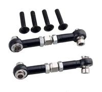 RC Reemplazar Accesorios para HPI WR8 Series 107905 1/10 RC Actualización Coche Piezas Dirección Ajustable Varilla Amarre Hebillas Giro Pull-Push Servo Link Juego Brazo Superior(Black)
