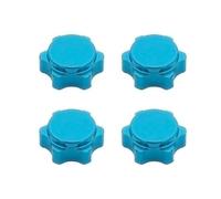 Rc Reemplazar Accesorios Para HSP Para Axial Para HPI Para Himoto 1/8 4 Piezas De Aluminio Rueda Hexagonal Tapa Fina Tuerca 17 Mm Coche RC Todoterreno Camión Hop Para Repuestos(SKY BLUE)
