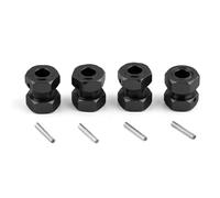 RC Reemplazar Accesorios para Infracciones para Ilimitadas para Mojave para Delitos Graves 1/7 Metal 17 Mm Rueda Extendida Buje Hexagonal Mejoras(Black)