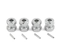 RC Reemplazar Accesorios para Infracciones para Ilimitadas para Mojave para Delitos Graves 1/7 Metal 17 Mm Rueda Extendida Buje Hexagonal Mejoras(Silver)