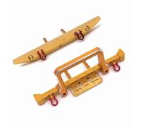 RC Reemplazar Accesorios para MN MN999 MN222 para TRX4 para SCX10 90046 90047 Barras Parachoques Delanteras Traseras Piezas Actualización RC Modelo Camión sobre Orugas para Buggy(Yellow,Set)