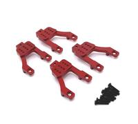 Rc Reemplazar Accesorios Para MN Para MN128 MN86 G500 1/12 Soportes De Amortiguadores Delanteros Traseros Mejorados Metal Para Coche Control Remoto(Red)