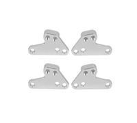 RC Reemplazar Accesorios para Traxxas para Maxx para WideMaxx 1/10 RC Camión Actualización De Coche Piezas Aluminio Montaje Choque Inferior Aumentar Accesorios(Silver)