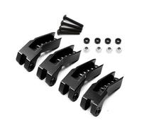 RC Reemplazar Accesorios para Traxxas para TRX-4 82056-4 Código De Presión Aceite Ajustable Juego Soporte Amortiguador W3 Piezas Delanteras Traseras Accesorios(Black)