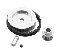 RC Reemplazar Accesorios para Traxxas para TRX4 para TRX6 12T 30T 1/10 Sistema De Engranajes De Transmisión Correa Coche Trepador Control Remoto Actualización Piezas DIY(Silver)