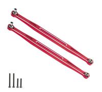 RC Reemplazar Accesorios para Traxxas para X-maxx para WideMaxx 8S para XRT 7897 1/5 1/6 2 Uds Enlaces De Punta De Metal 202,5mm Varilla Enlace Piezas Actualización Coche RC(Red)