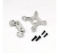 Rc Reemplazar Accesorios Para WLtoys 124016 124018 1/12 RC 4x4 Metal Mejora Piezas Control Remoto Coche Trasero Amortiguador Bastidores(Silver)