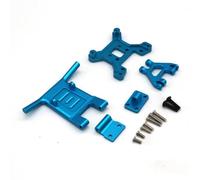 Rc Reemplazar Accesorios Para WLtoys 144001 124010 144016 124007 124016 124017 124018 124019 RC Remoto Control Coche Metal PO Accesorios Modificado Delantero Parachoques(Blue)