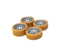 RC Reemplazar Accesorios para WLtoys 284131 K989 Iw04m 1/28 Buje De Rueda para Coche RC para Carreras Neumático Blando Piezas Control Remoto(Yellow)