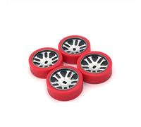 RC Reemplazar Accesorios para WLtoys 284131 K989 Iw04m 1/28 Buje De Rueda para Coche RC para Carreras Neumático Blando Piezas Control Remoto(Red)
