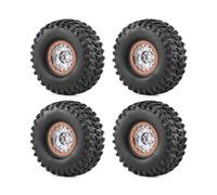 RC Reemplazos Piezas Para Axial Para SCX10 Para TRX4 Para TRX6 Gen8 1/10 4 Uds 2.2"neumáticos Para Trepador Control Remoto Con Ruedas Beadlock Hexagonal 12mm Fácil Instalar(Brown)