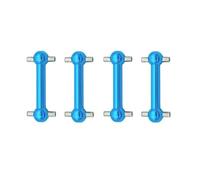 RC Reemplazos Piezas Para Tamiya Para TT01 Para TT02 TT01D TT01E TA04 1/10 4 Piezas Metal Eje Transmisión CVD Junta Homocinética Mejora Para Coches RC(Blue)