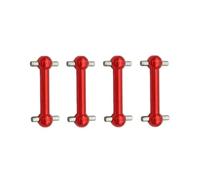 RC Reemplazos Piezas Para Tamiya Para TT01 Para TT02 TT01D TT01E TA04 1/10 4 Piezas Metal Eje Transmisión CVD Junta Homocinética Mejora Para Coches RC(Red)