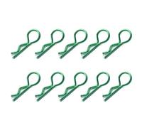 RC Reemplazos Piezas Para Traxxas Para TRX4 1/10 Clips Y Pasadores De Metal Negro Para Carrocería Coche RC 10 Unidades Forma R Para Buggy Modelos Vehículos Para Rock Crawler(Green)