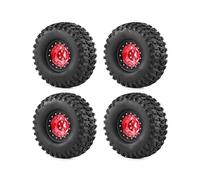 RC Reemplazos Piezas Para TRX4 Para TRX6 Para SCX10 II III Gen8 D90 Para Axial Para Traxxas 1/10 2.2"neumáticos Para Trepador Control Remoto Ruedas Beadlock 4 Uds Con Hexagonal 12mm(Black)