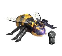 RC Robot Bee Toy | PP 28x24x9.5cm Remote Control Crawling Bee with Light Sound Spray Effects | Interactive Prank Robot Toy for Kids Boys Girls | Birthday Christmas Party Gift Ţoy