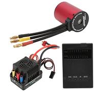 RC S3650 3100KV Brushless Motor Set, Waterproof Brushless Motor with 60A ESC and Programming Card for 1/10 RC Car
