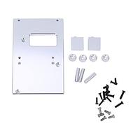 RC Servo Placa de fijación de Metal Aleación de Aluminio 17G Accesorios de actualización del Engranaje de dirección para MN D90 MN99 MN91 FJ45 RC Modelos de Coche Color Plateado (Plata MN-010S)