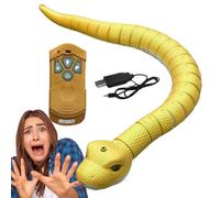RC Snake Toy - Electronic Realistic Robot | Broma controlada a distancia para niños y adultos, movimiento realista, entretenimiento creativo, diversión al aire libre en interiores, halloween, mordaza