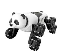 RC Stunt Car Toy - PP 23x16.5x13cm Control remoto Robot Vehículo con efectos de pulverización ligera, Transformación de juguete de coche RC Modelo de acción interactiva para niños niñas adolescentes y