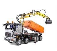 RC Toys Pleyer Mould King 19007 - Kit de construcción para camión con grúa, camión, 2970 piezas, incluye mando a distancia de 2,4 GHz