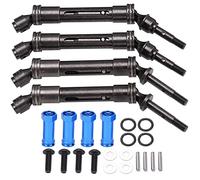 RC Upgrades Part, Front & Rear Universal Drive Shaft CVD, Aluminum Alloy Durable CVD Upgrades Parts for Traxxas 1/10 RC Car (Dark Blue)