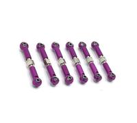 RC Varillas Tracción Compatible con Wltoys A949 1/18 RC Car Upgrade Part 6 Piezas De Aleación De Aluminio con Distancia Entre Ejes RC Juego De Barras De Enlace De Dirección
