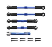 RC Varillas Tracción para ARRMA 1/10 para Gorgon 4X2 para VORTEKS 2WD Fury Mega 550 Quake Metal Tensores Inclinación Enlaces Convergencia Y Articulación Piezas Mejora(Blue)