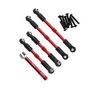 RC Varillas Tracción para ARRMA 1/10 para Gorgon 4X2 para VORTEKS 2WD Fury Mega 550 Quake Tensores Metal Enlaces Inclinación Juego Convergencia Piezas Actualización Enlace(Red)