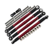 RC Varillas Tracción para ARRMA 1/7 FIRETEAM Big para Rock 1/8 para Kraton para Notorious OUTCAS EXB para Talion 6S Varilla De Dirección Metal Piezas Coche RC(Red)