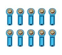 RC Varillas Tracción para AXIAL para SCX10 D90 D110 para Tamiya 1/10 10 Uds Metal M3 Enlace Aluminio Extremo La Barra Junta Esférica RC Coche Piezas Orugas(Blue)