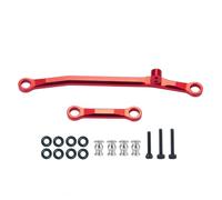 RC Varillas Tracción Para Axial Para SCX24 AXI90081 AXI00002 1/24 CNC Barra De Enlace De Dirección De Metal Piezas Y Accesorios De Repuesto Para Coche Y Camión RC Crawler(Red)