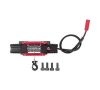 RC Winch Aluminio Alloy Electric Dual Motor Simulated Wic para axial SCX10 90046 D90 1/10 RC Car 6 a 8V (rojo)