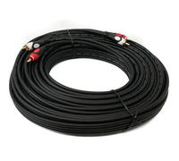 RCA 2 Cable 20 m Macho a Macho Adaptador AV Estéreo en Negro