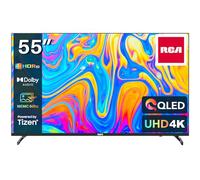 RCA Smart TV QLED UHD de 55 pulgadas, 4K HDR10 Tizen OS con Samsung TV Plus Youtube Netflix Motion Mode, 3 x HDMI, 2 x USB WiFi Bluetooth, pantalla grande para sala de estar, oficina en casa