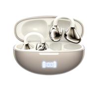 RCA TUNE-88 AI Translator Earbuds Pro, Bluetooth 5.4 Auriculares de oreja abierta, traducción en tiempo real 133 idiomas, tiempo de reproducción de 20 horas, ultra graves, clip a prueba de sudor