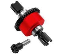 RCarmumb Diferencial activo 43T con engranaje de entrada 10T para Arrma 1/7 Fireteam Mojave 1/8 Karton Notorious Outcast Talion, juego de diferencias de metal saltos, reemplaza #ARA310957, rojo