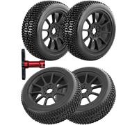 Rcarmumb Neumáticos de rueda y rueda RC con llave de rueda para ARRMA 1/8 Talion 6S BLX, Typhon 6S 3S BLX, Redcat, Losi, Team, HPS, Kyosho, HPI, Hobao, juego de neumáticos con llave hexagonal de 17