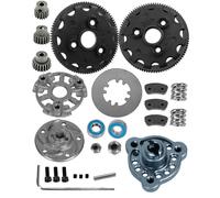 RCarmumb RC 48P 90T Engranaje de espolón con 17T 19T 21T y kit de reconstrucción de zapatilla de embrague placa de presión RC actualizaciones parte para 1/10 Rustler/Stampede/Bandit 2WD VXL XL-5,