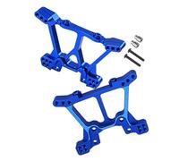 Rcarmumb RC Shock Tower Upgrades parte para 1/10 Traxxas 4WD Slash 4x4/Slash VXL 4X4, Stampede 4x4/Stampede VXL 4X4, juego de torre de choque delantero trasero, reemplazo de 6838 6839, azul marino