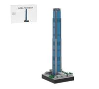 RCARTOYRTR Golding Finance 117 Arquitectura China Juego de construcción, Mundial Famoso Edificio Casa Bloques de sujeción Diseñado por Taters, Modular Building Regalo para Adultos - 658 Piezas MOC