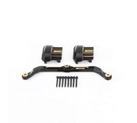 RCAWD Cubierta de engranajes portal de barras de acoplamiento de dirección de latón completo para piezas Traxxas TRX-4M 1/18 4WD