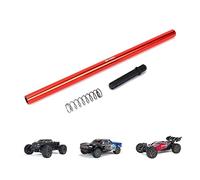 RCAWD Eje de transmisión central de aluminio de 205 mm para ARRMA Big Rock Senton Typhon 3S BLX piezas de actualización (rojo)