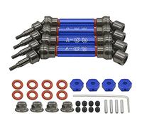 RCAWD Ejes de transmisión para 1/10 ARRMA Big Rock 3S blx, Granite 3S blx & Mega 550, Senton 3S blx & Mega 550, Vorteks 3S blx, 1/8 Typhon 3S blx & Mega 550 actualizaciones, ejes piezas azules